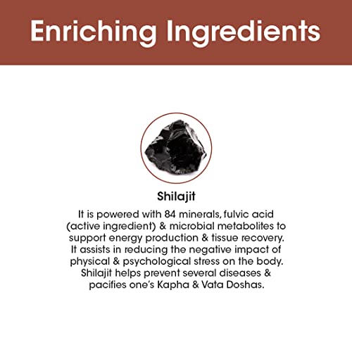 T.A.C AyurJosh Himalayan Shilajit Resin | With Fulvic Acid & 84 Trace Minerals | For Boosted Immunity, Strength & Metabolism | 100% Natural | 20gm - Image 4