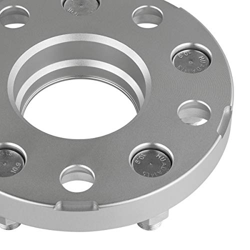 Supreme Suspensions - 2Pc Set [Silver] 20Mm Wheel Spacers For Chevrolet Camaro/Malibu/Equinox And Cadillac Cts/Xts (Bp: 5X120Mm, Cb: 66.9Mm, Studs: M14X1.5) #TOP6
