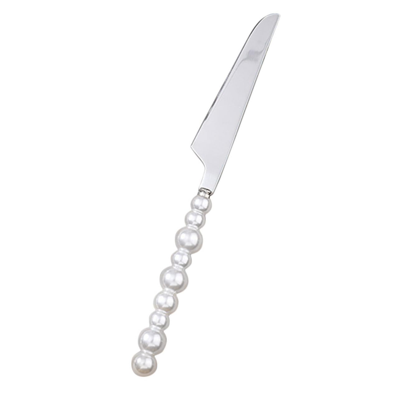 BRIGHTFUFU Pearl Handle Knife Fork Spoon Set Small Silverware for Western Dinnerware