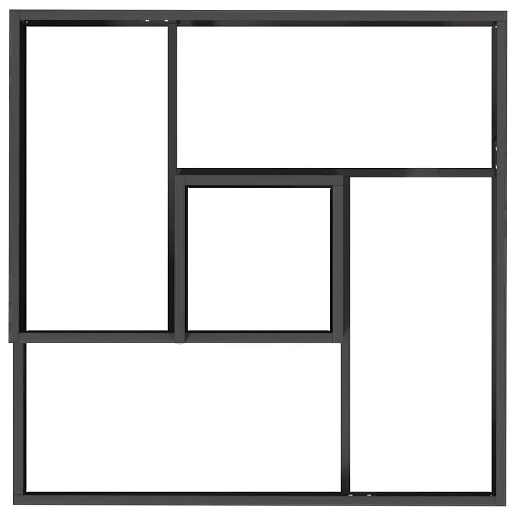 Doniczka ogrodowa Czarny 60x60x50 cm Stal zimnogięta Metalowa Donica na Kwiaty Nowoczesny Design Odporna na Warunki Atmosferyczne na Taras i Balkon