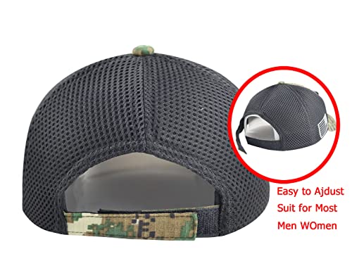 Xucamty American Flag Hats For Men Women, Usa Military Camo Trucker Baseball Cap, Funny Camouflage Hunting Hat, Adjustable Us Patriotic Decorations, Retirement Birthday Gifts For Family Friends #TOP5