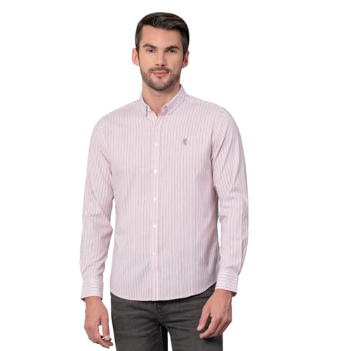 Image of Red Tape Striped Regular Fit Shirt For Men | Comfortable & Stylish