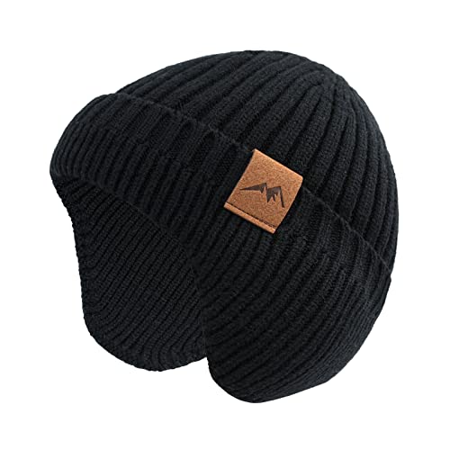 Image of POXIMI Baby Boy Winter Hat Toddler Warm Beanie Girl Knit Hats with Earflap Kid Cute Earmuffs