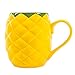 el & groove Ananas 3D Cup Giallo Fatto di Porcellana di Alta qualità, Ideale per Cocktail, Tazza di Ananas con Sensazione di Vacanza, Idea Regalo Cocktail Piscina Cocktail Party Idea Regalo