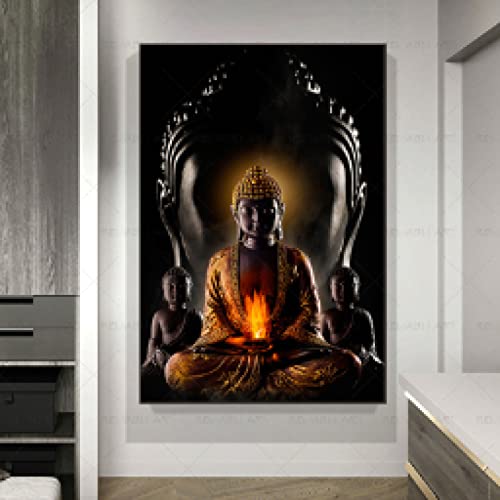 Bouddha toile peintures murales pour transformer un mur vide - 3