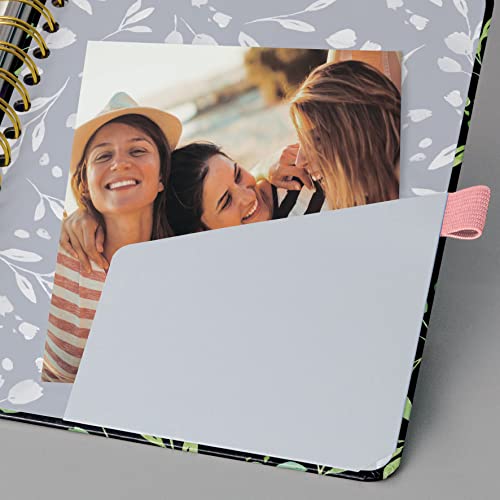 SIGEL JP200 Jolie Agenda sobremesa diaria sin fecha - Flower Love - 120 g/m² - 16,8 x 21,5 cm - hardcover - 240 páginas - negro, verde, rosa - imagen 4