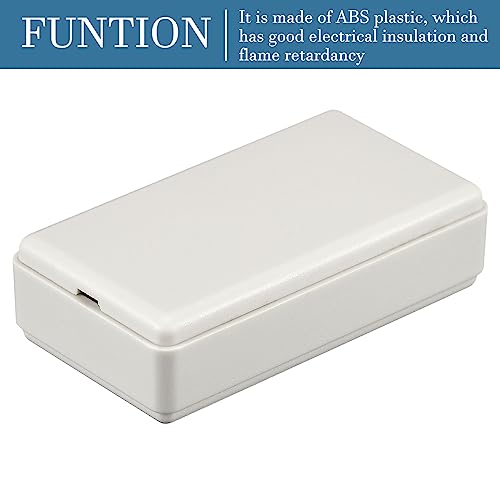 QUARKZMAN Staubdichte Verteilerdose x 3Stk ABS Wasserdicht Universal Boxen für Außen Elektroprojekt [Grau 50x27x14mm]