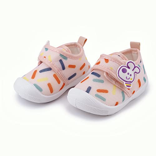 WILLFUN Toddler Squeaky Shoes Baby Boy Girl First-Walking Sneakers Infant Soft Sole Little Kid Trainers for 0-3-Year-old First Walkers3