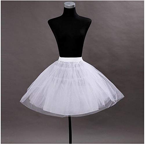 Girl’s Hoopless Petticoat Crinoline with 3 Layers, Wedding Flower Girl Slip Underskirt for Kids3