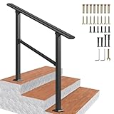 Photo Gallery corrimano per scale esterne, corrimano di transizione montato a pavimento adatto a 1-3 gradini, corrimano in acciaio zincato per terrazze di casa, giardino, corridoio(b,100cm/40inch) Photo Gallery corrimano per scale esterne, corrimano di transizione montato a pavimento adatto a 1-3 gradini, corrimano in acciaio zincato per terrazze di casa, giardino, corridoio(b,100cm/40inch)