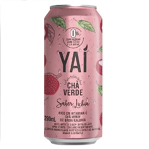 Chá Verde Yaí Frutas Vermelhas Lata com 290ml