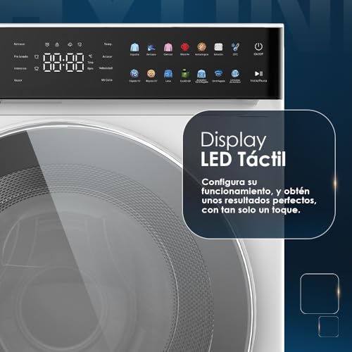 Hyundai Lavadora 9Kg Carga Frontal Blanco HL9400ADDVB. 1400rpm, 14 Programas, Función Stop&Go, Clase de Eficiencia Energética A - imagen 2