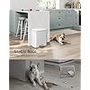 SONGMICS Trash Can, Garbage Can with Lid, 5.2-Gallon (20L) Step Trash Bin for Kitchen, Stainless Steel, Soft Close and Stays Open, Inner Bucket, Includes 15 Trash Bags, White ULTB543W01