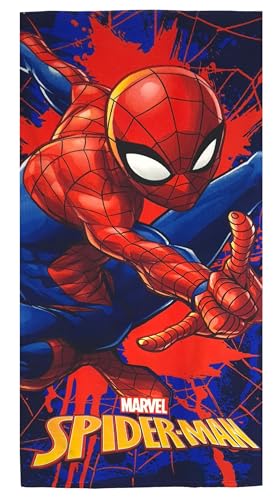 Theonoi Serviette de sauna, serviette de plage, serviette de bain, serviette de bain, 70 x 140 cm, cadeau pour garçon en microfibre (Spiderman DarkWeb)