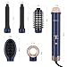 IG INGLAM MegaAIR Styler, 5 in-1 Professional Interchange Hair Dryer Brush 110,000 RPM Brushless BLDC Motor Ionic Hot Air Styler Volumizing and Shape, Prussian Blue