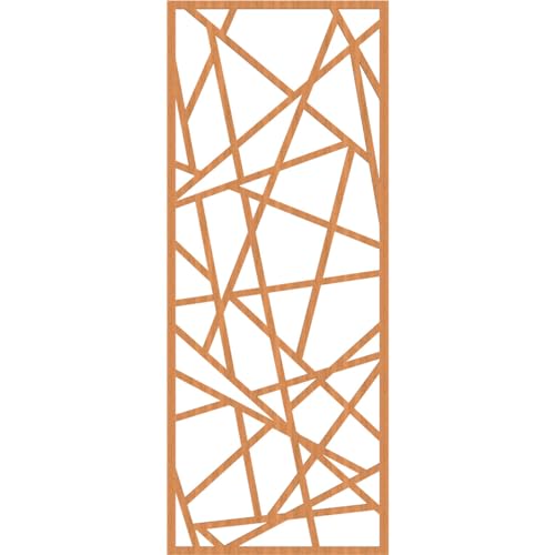 Image of Conway Decorative Pierced Fretwork Wood Wall Panels, 23 3 /8 inchW x 59 3 /8 inchH x 3 /8 inchT, Cherry