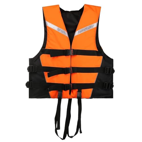 PromCaeruyn Chaleco Salvavidas para Adultos y Bambinos Aiuto al Galleggiamento Giubbotto Salvagente 75N para Deportes Acuáticos Paddle Surf Kayak(Orange,XL)
