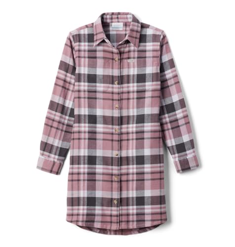Columbia Girls' Calico Basin Flannel Long Sleeve Dress