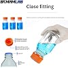 250ml Round Media Storage Bottles with GL45 Screw Cap Borosilicate Glass Maximum temperature 249.8F Pack of 3