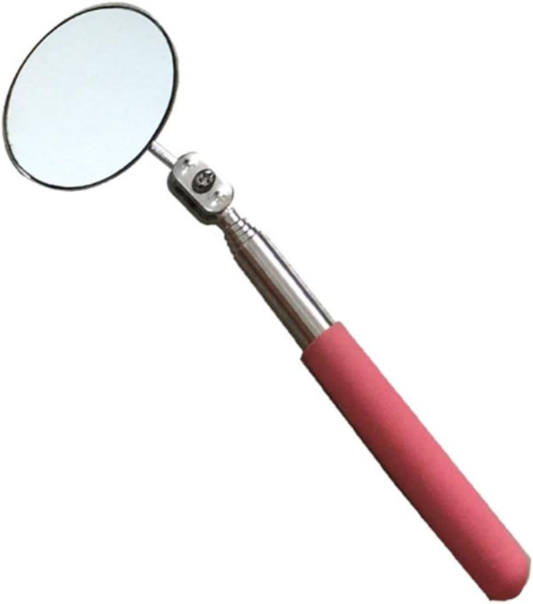 Where the car repair inspection mirror universal folding mirror size welding chassis inspection mirror Folding mirror (powder handle 50mm)