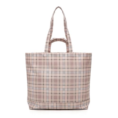 Sac fourre-tout pied-de-poule A2Z grand format zippé réutilisable