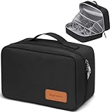 BagUrshion Toiletry Bag for Men,Mens Travel Toiletry Organizer,Men's Travel Essentials,Water Resistant Shaving Bag for Toiletries Accessories -Black