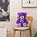 WENMOTDY Super Color Teddy Bear Stuffed Animals Plush Toy for Children Girlfriend Family Congratulations Baby Shower Birthday Purple 14 inch