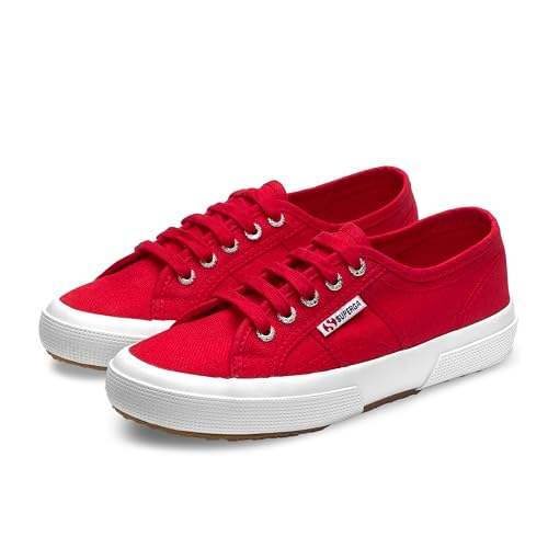 Superga 2750 Cotu Classic - Zapatillas, Unisex, Multicolor (Rojo/Blanco), 38