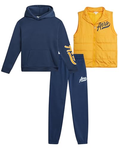 Recopilación de Ropa de Balonmano para Niño , tabla con los diez mejores. 47 AEROPOSTALE Conjunto deportivo para niño: sudadera con capucha y cremallera de 3 piezas, chaleco acolchado y pantalón deportivo. Conjunto deportivo para niño (4-12 años), talla...