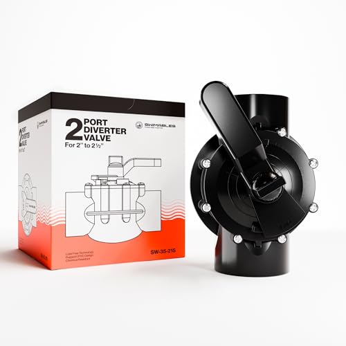 Swimables 2 Way Valve 2 Inch | Compatible with 2 Way Pool Valve Systems | Durable Replacement 2 Way Valves for Pools | Efficient Pool Valves 2 Inch for Strong Water Flow - Easy Maintenance