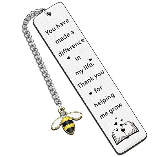 SMARGO Teacher Bookmark for Women Men Book Lover Male Female Bulk Best Teacher Appreciation Graduation Birthday Christmas Retirement Thank You Gifts for Preschool Daycare Spanish Teacher Gifts