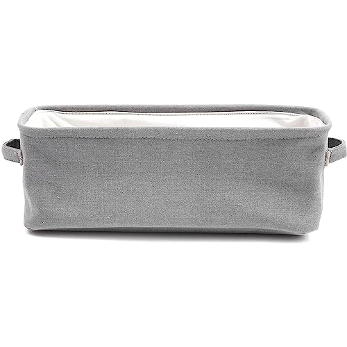 Juvale Toilet Paper Storage Basket For Bathroom Organizing, Rectangular Bin For Fabric Storage, Counter (Gray, 16 X 6 X 5.5 In) #TOP5