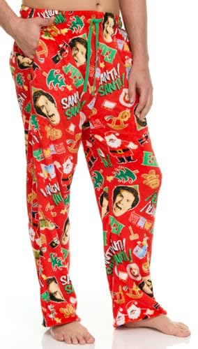 ELF Men's All Over Print Pajama Pant with Adjustable, Elastic Waistband - Plush Fleece Sleepwear3