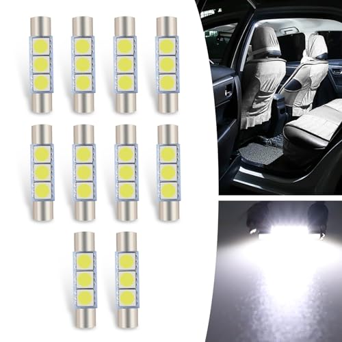 10 Piezas Luz LED de Lectura para Auto 28mm 6614F miniatura 1