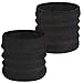 Produktbild Winter Schal Damen Herren Schlauchschal Loop Schal Winter Warm Dick Nackenwärmer Halswärmer Strick Halstuch Fleece Winter Schal für Sport Motorrad Fahrrad Ski Joggen(2pcs, Schwarz+Dunkelgrau)