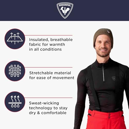 Rossignol Classique Base Layer for Men - Sweat-Wicking Ski Base Layer with Half Zip3