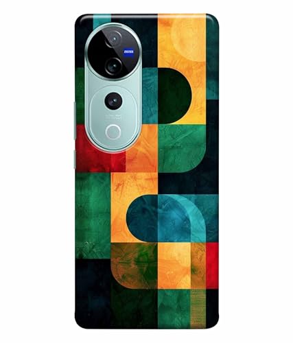 Image of Pattern Colorful Printed Hard Back Case Cover & Compatible for Vivo V40 | Vivo V40 Pro | T3 Ultra 5G (Multicolor) - D1812