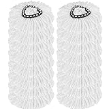 Paquete de 12 cabezales de fregona giratoria, repuesto de fregona giratoria fácil de