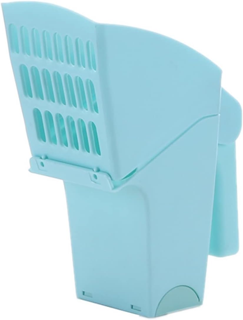 Cat Litter Scoops Cat Litter Scoop Self-Cleaning Box Shovel Kitty Toilet Clean Tool for Tray Sandboxes Sand Cats Supplies(Blue)