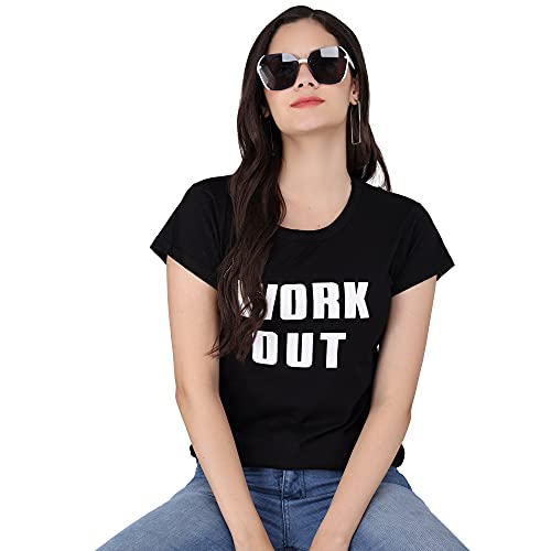 Image of FUNDAY FASHION Women & Girls Cotton Regular Fit Half Sleeves T-Shirt
