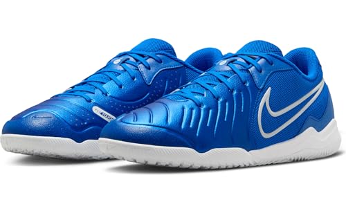 Nike Tiempo Legend 10 Academy Indoor/Court Low-Top Soccer Shoes (DV4341-400, Soar/White) Size 8.52