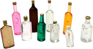Melody Jane Dollhouse 10 Mixed Coloured Bottles C Kitchen Pub Shop Accessory