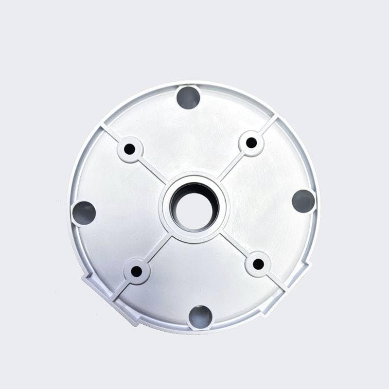 Image of 5x5 inch Round Waterproof PVC Junction Box for CCTV Camera, Heavy Duty Outdoor Electrical Enclosure, 3 Entry Inlets, Wire Protection - Pack of 2