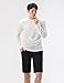 (THK02) Mens Slim Fit Twist Tee Crew Neck Lightly See-Through Stretchy Tshirts White US L(Tag Size 3XL)