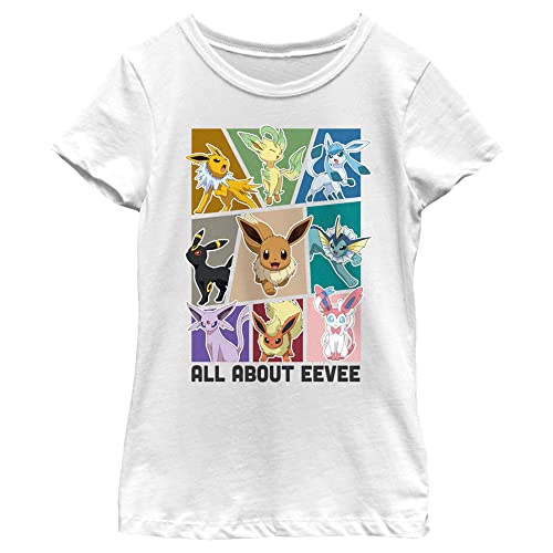 Fifth Sun Pokemon Eeveelution Girls Short Sleeve Tee Shirt