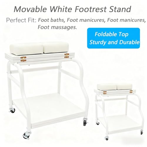 Carrito Portátil con Descanso para Pies para Spa y Manicura miniatura 4