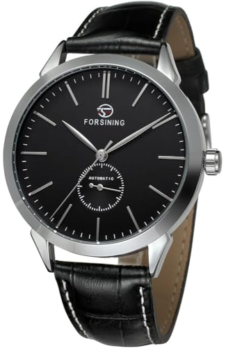 Montre mécanique pour homme : finie la panne de pile avec ce cadran blanc en acier