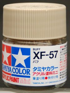 Amazon | タミヤカラー アクリルミニ XF-57 バフ つや消し | カラー