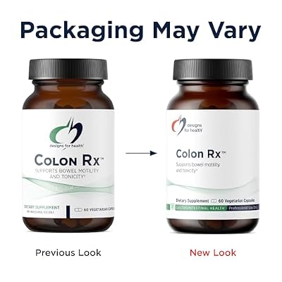 Designs for Health Colon Rx - Magnesium Hydroxide + Triphala to Support Bowel Motility in Those with Occasional Constipation - Non-GMO Herbal Supplement (60 Capsules)