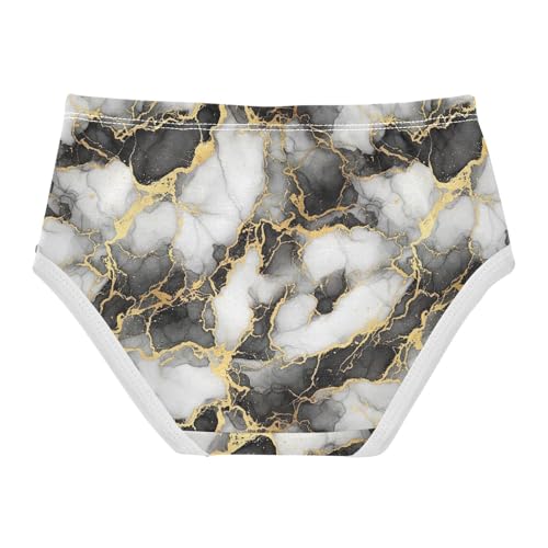 Joisal Cotton Toddler Girls Underwear Black White Gold Art Little Girl Panties Colorful Undies Kids Briefs 2t2